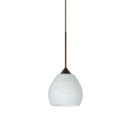 Besa Lighting Tay Tay Cord Pendant, Cocoon, Bronze Finish, 1x50W Halogen 1XT-560560-BR